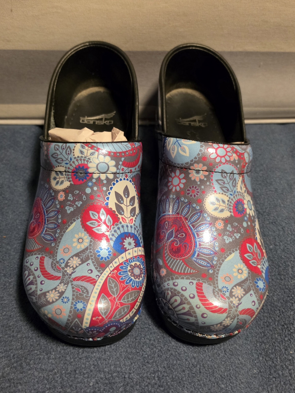 Dansko Floral Paisley Clogs